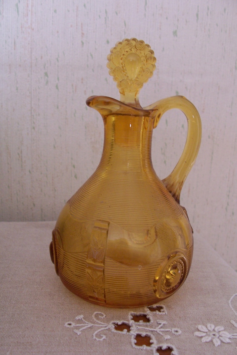 Amber colored cruet