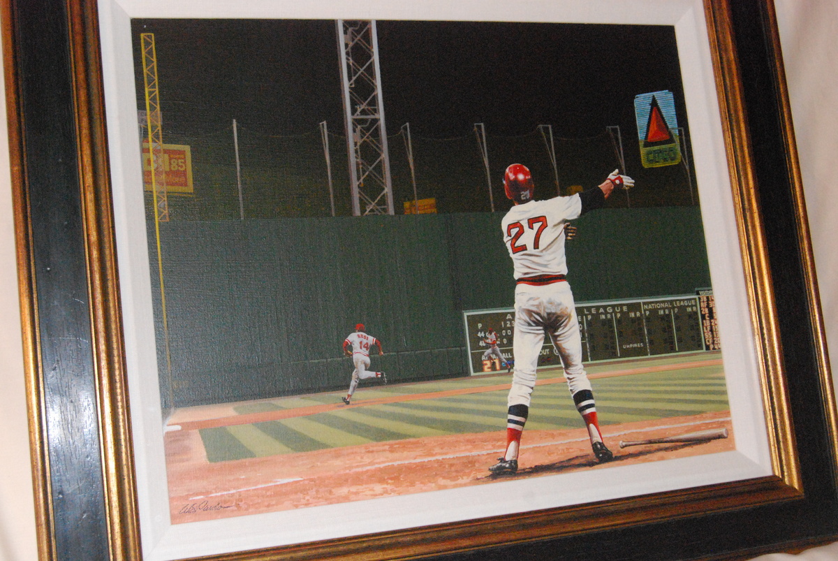 Bill Purdom Oil Painting of Carlton Fisk