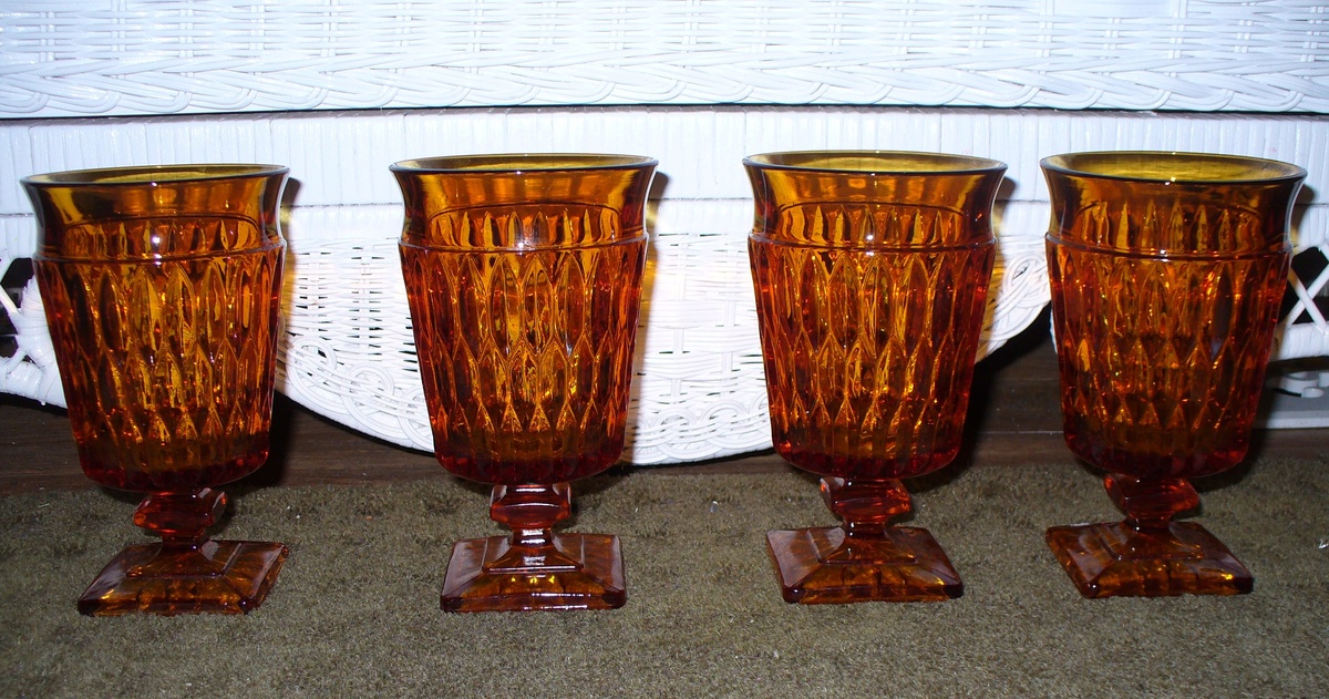 Amber Goblets - Glassware