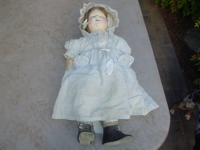 old doll from my husbands gradmother - Dolls