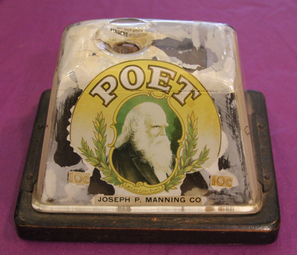 Antique POET Joseph P. Manning Co. Table Top Cigar Cutter - Tobacciana