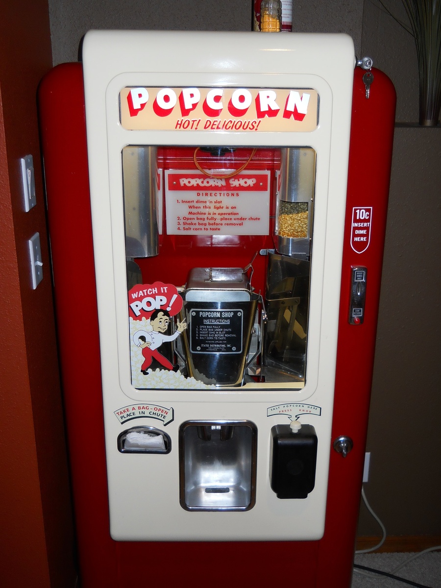 u pop it/minit pop/popcorn shop popcorn machine coin operated