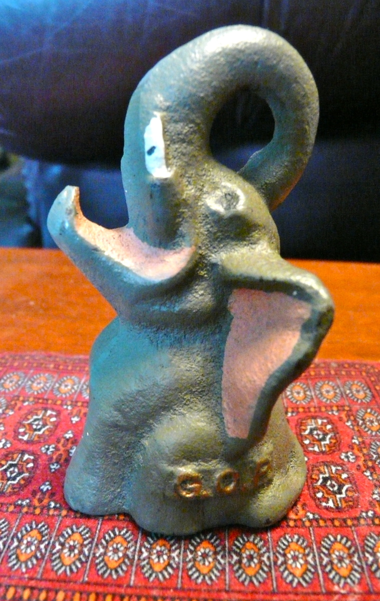 Cast Iron G.O.P. Elephant Beer Bottle Opener