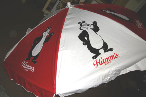 Hamm's Beer Umbrella - Breweriana