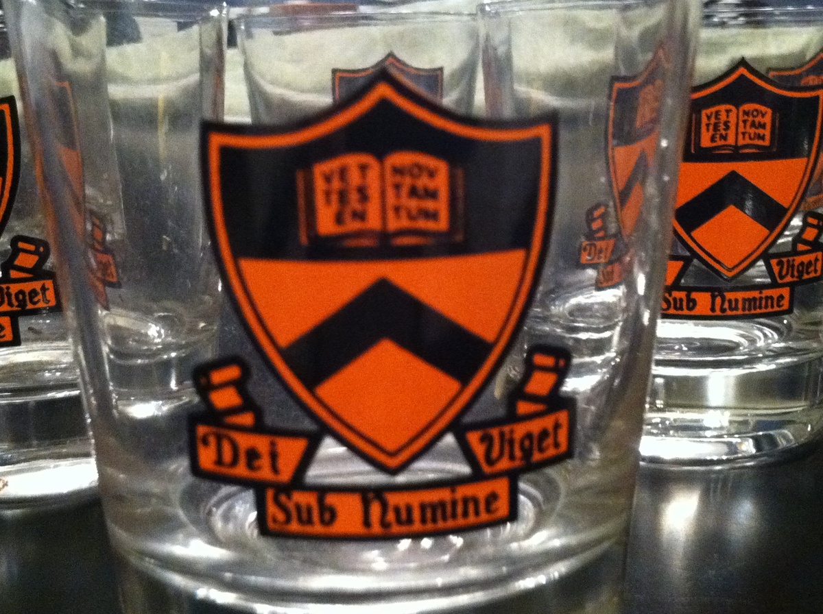 50's Princeton University drinking glasses