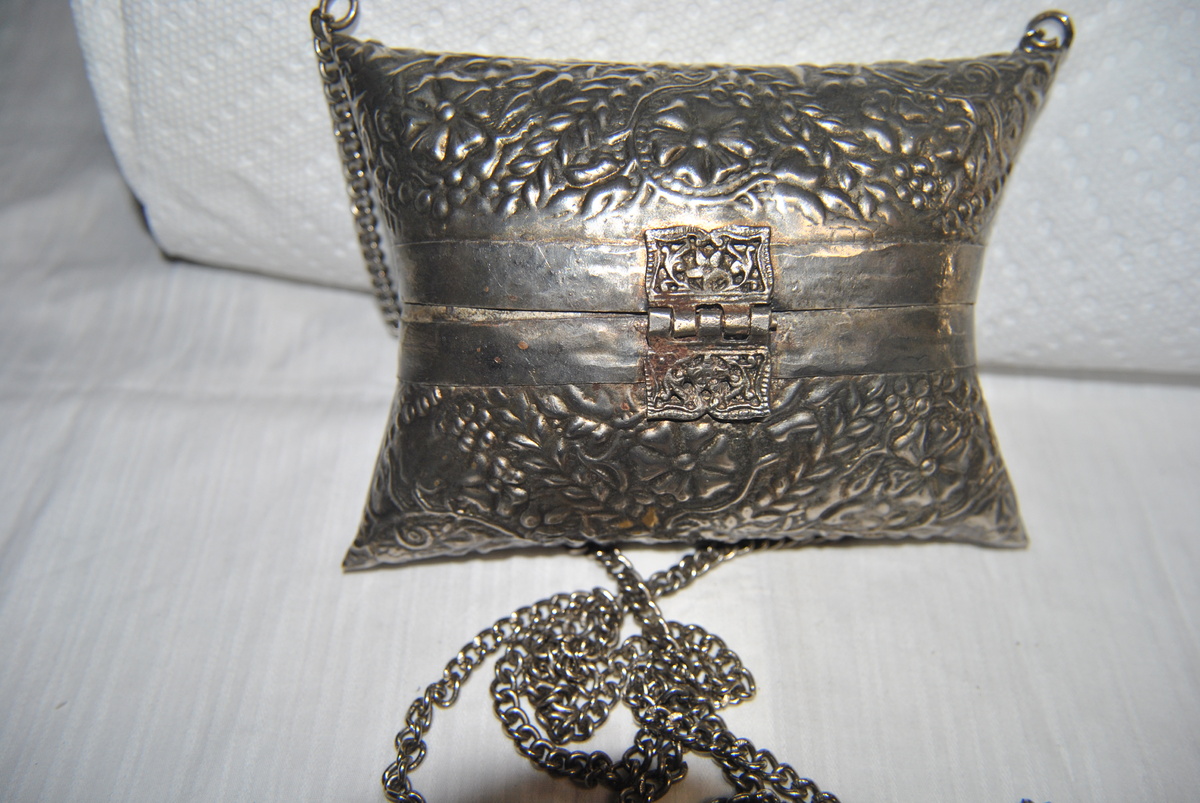 hand made silver purse late 1800's - Bags