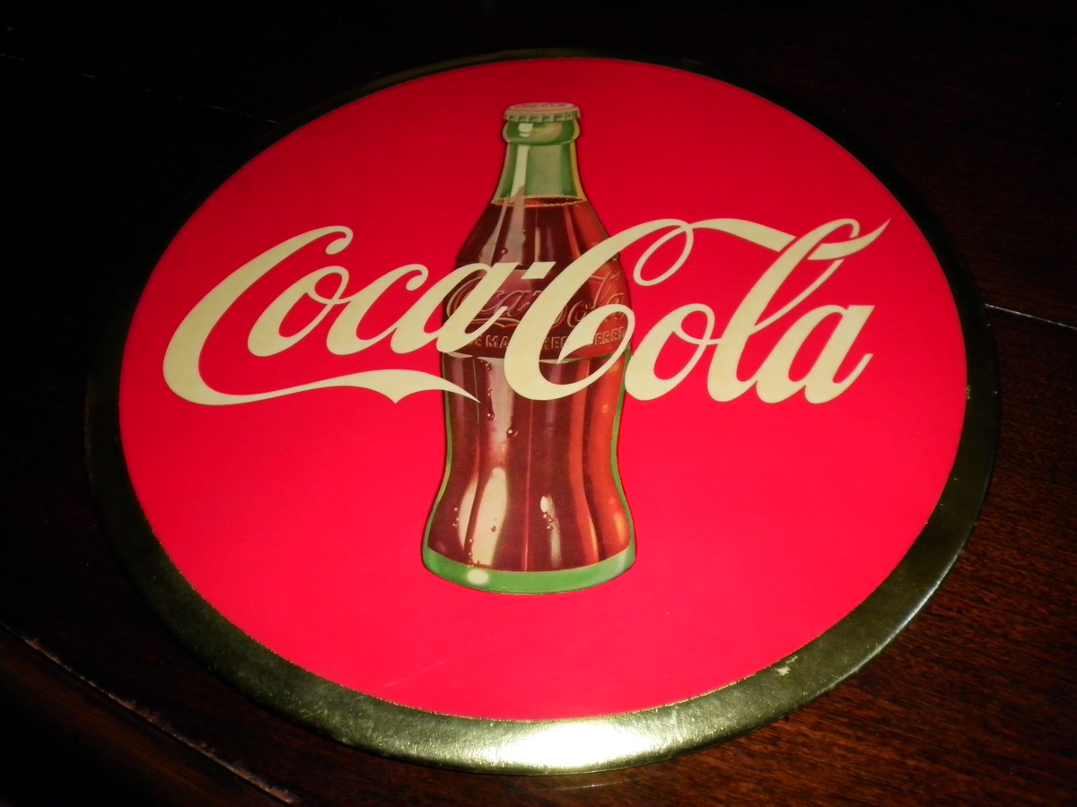 c 1950s Coca Cola Advertising Sign
