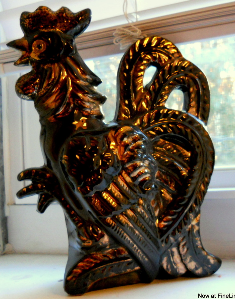 Rooster Wall Pocket - Art Pottery