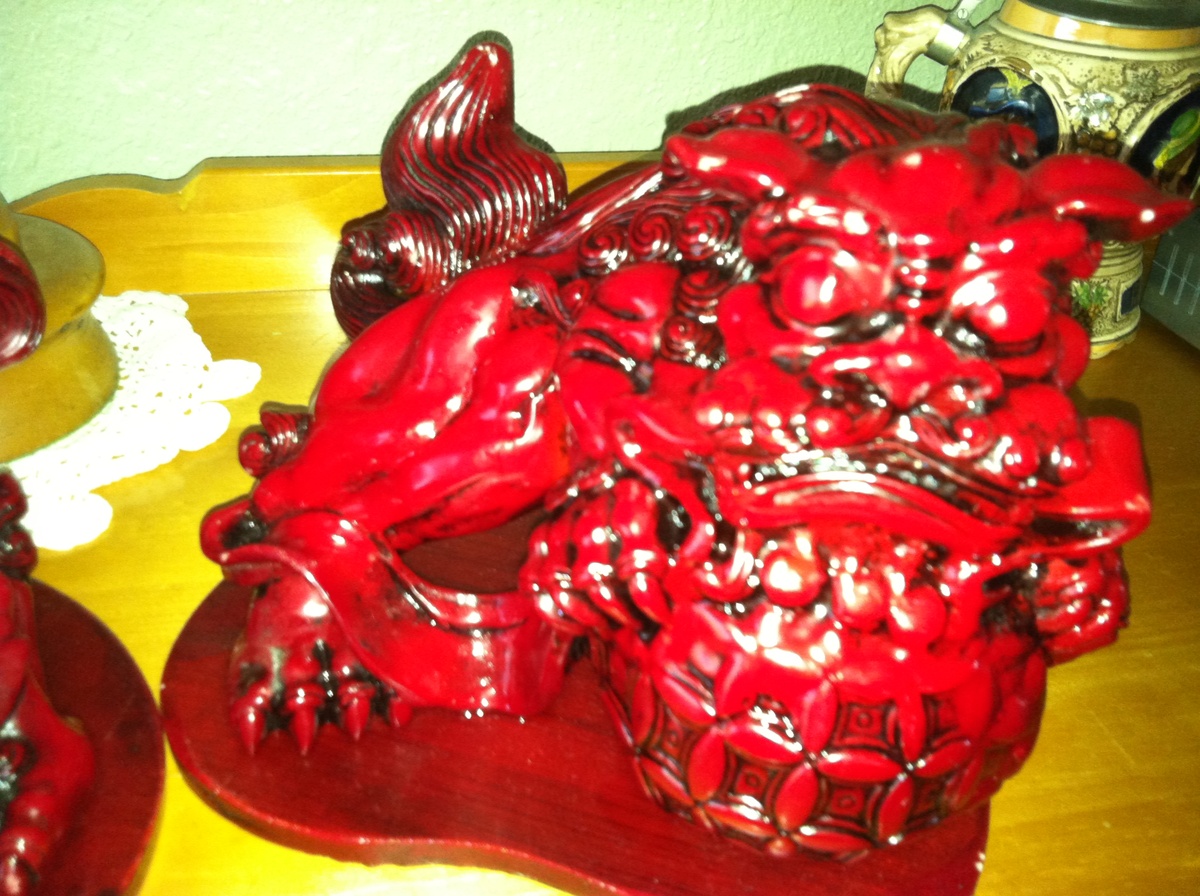 Red Foo Dogs - Asian