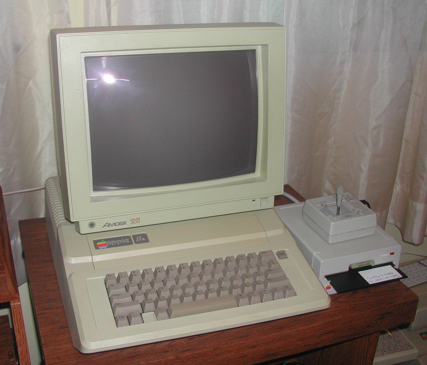 My old Apple IIe - 1983 tech - still runs like a top!