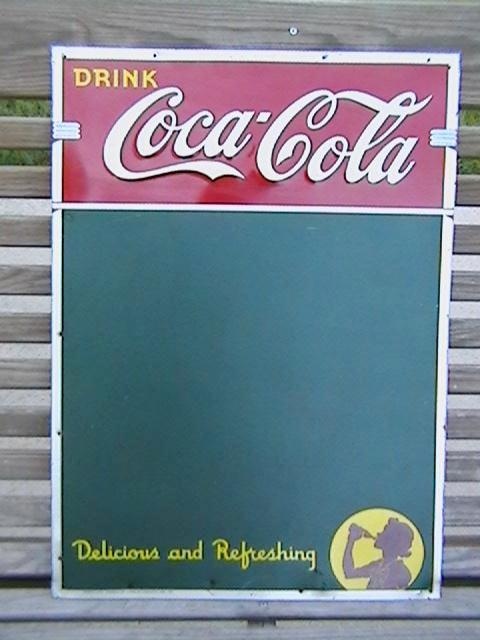 1941 Coca-Cola Greenboard Menu