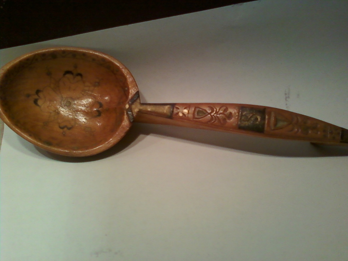 Hand Carved Wooden Spoon 1921