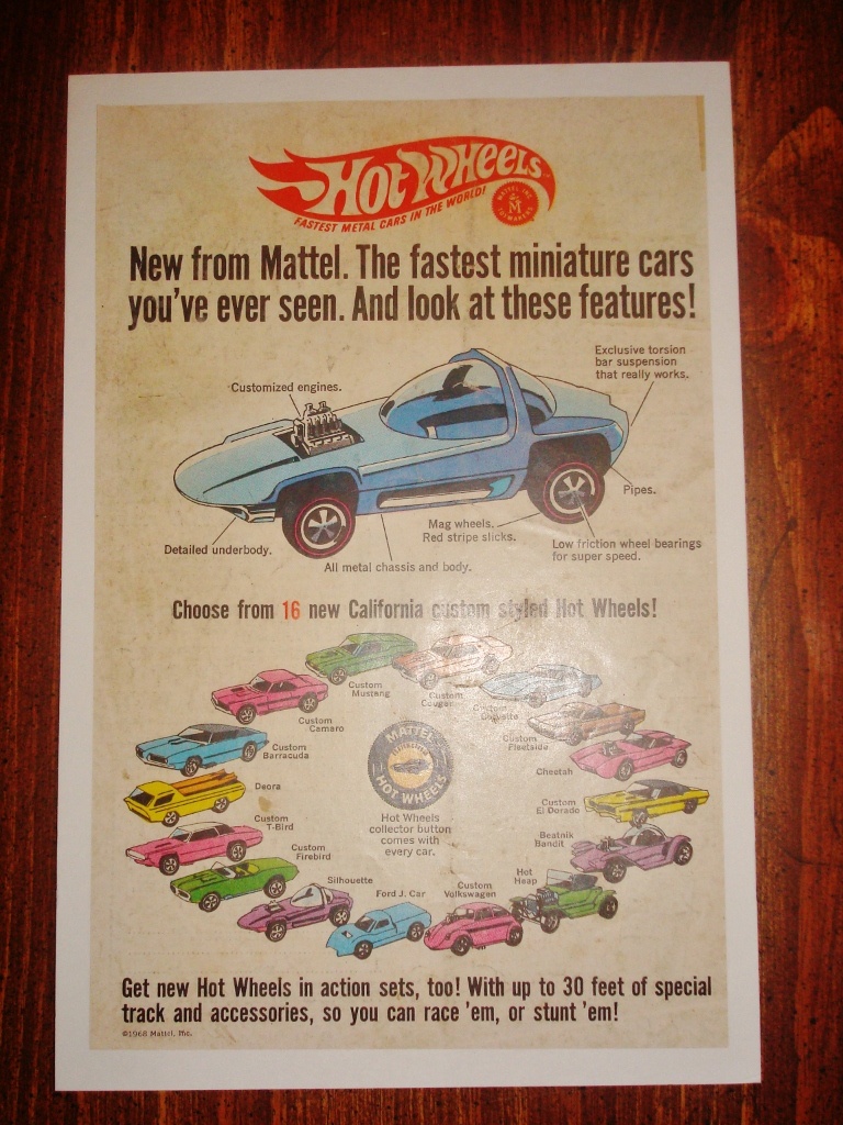1968 Hot Wheels Ad - Original 16