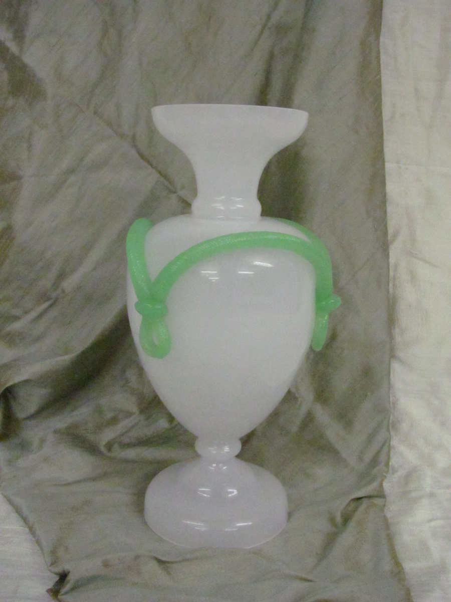 White vase - Art Glass