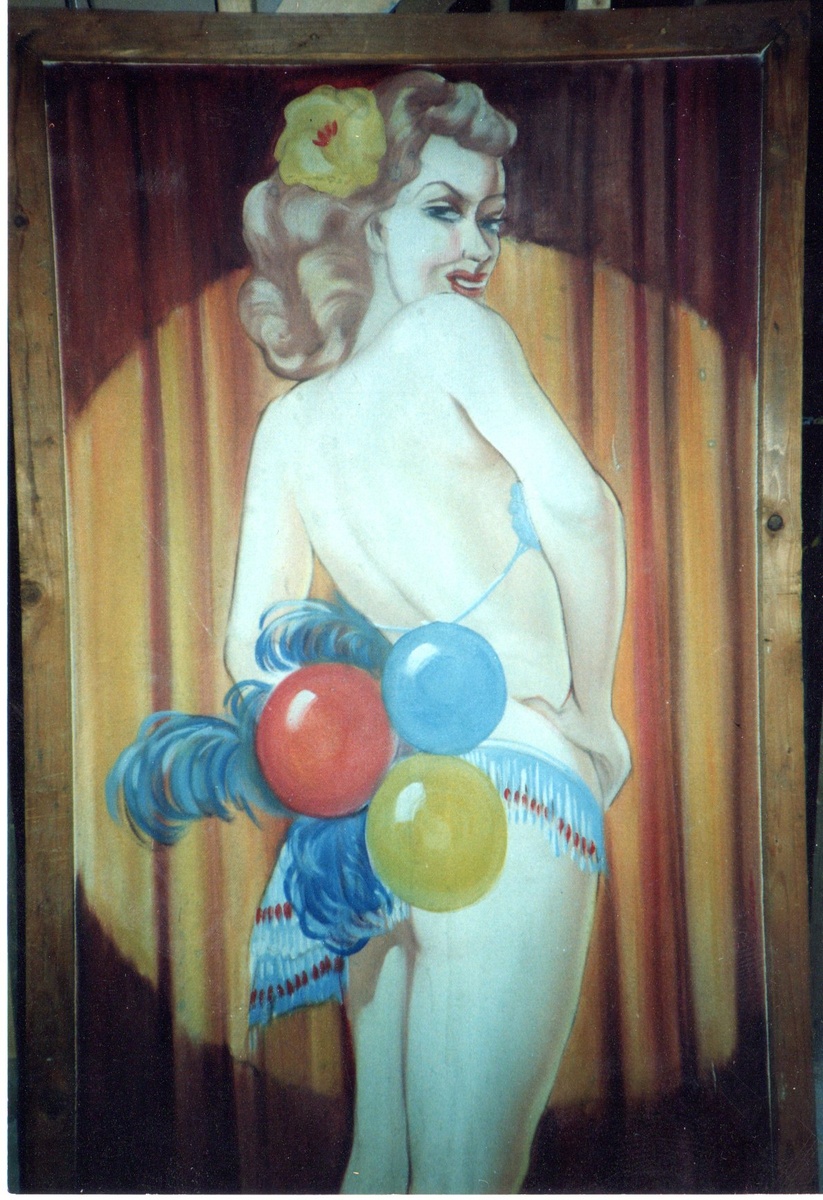 Old Sideshow/Peepshow Original Painting
