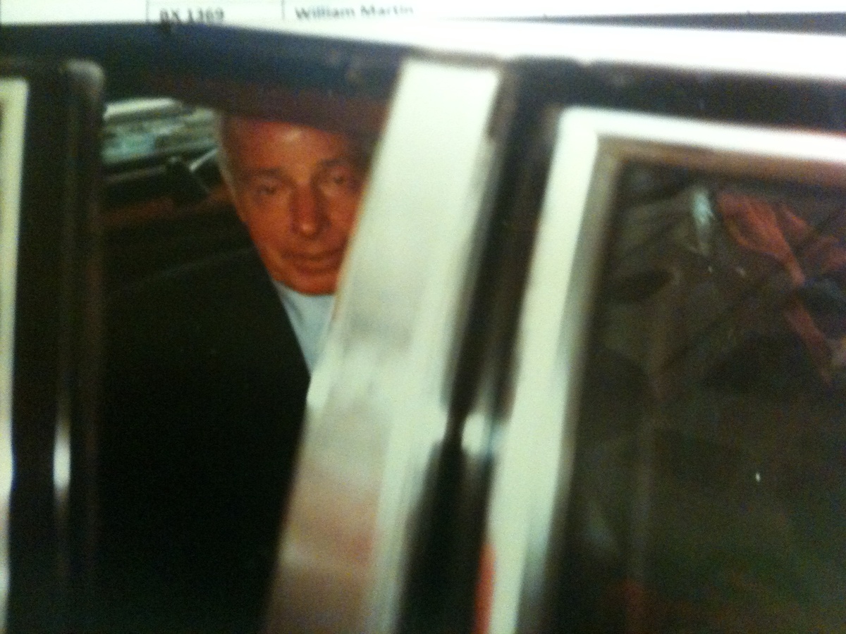 Joe arriving at the stadium...