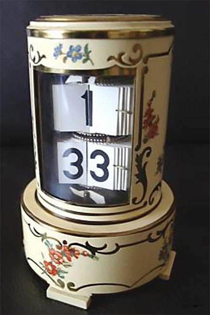 Flip Leaf Ticket Clock, Germany, 1952.