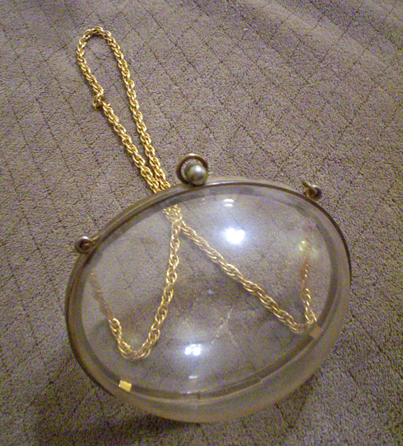 Pre-Judith Lieber Vintage Lucite Egg-Shaped (Bubble) Purse, Help?? - Bags