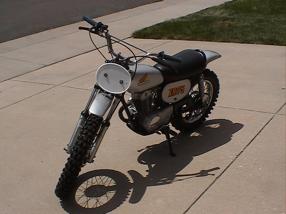 Recently restoring this 1974 Honda XR 75.  Pictures taken 8/1/2010