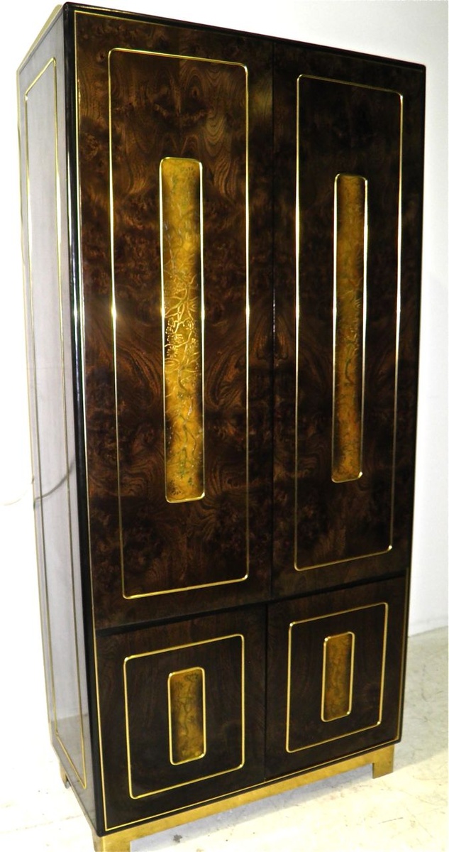 Vintage 1980's Romweber Lighted Bar/Cabinet