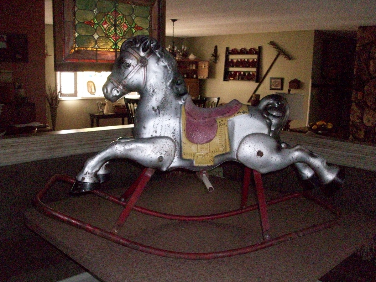 Vintage Rocking Horse. Made in England Stamped on side