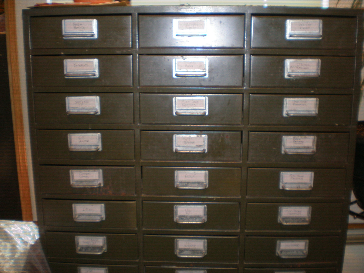 Metal 30 Drawer Cabinet - Furniture