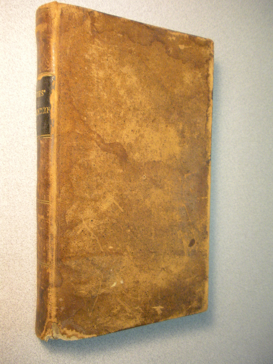 LEATHER 1834 Math book WEST POINT connection ELEMENTS OF GEOMETRY AND TRIGONOMETRY Translated from the French of A.M. Legendre,