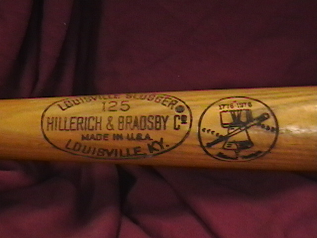 Johnny Bench 1976 Game Used Bicentenial Bat