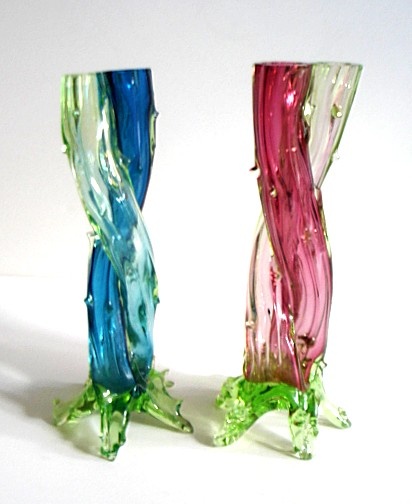 NEW CZECH THORN VASES.