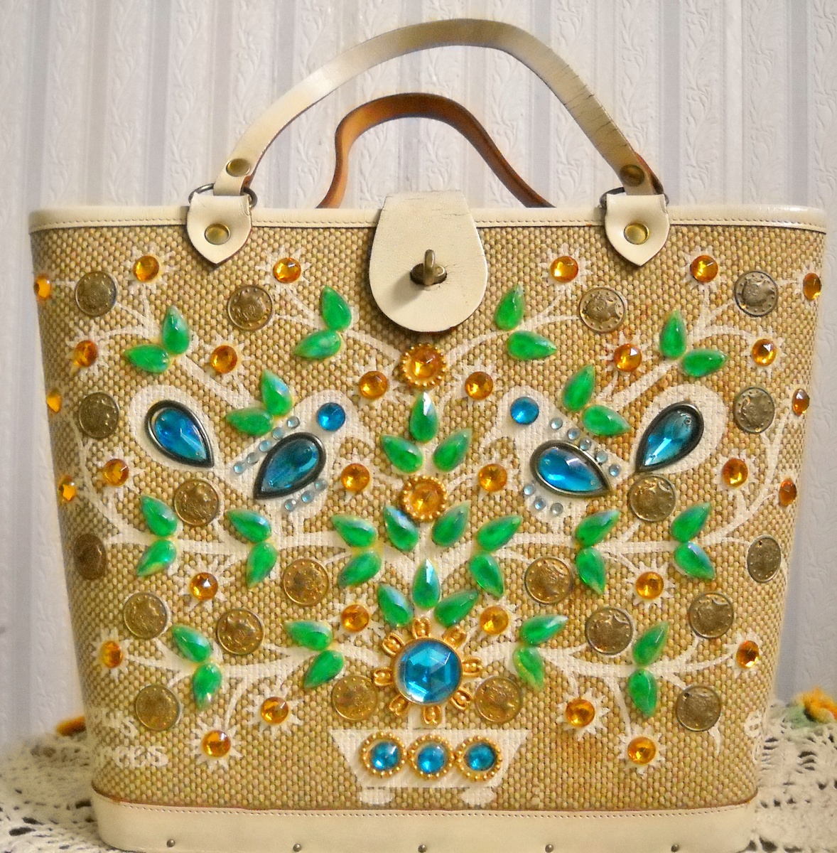 Enid Collins "It grows on trees" handbag
