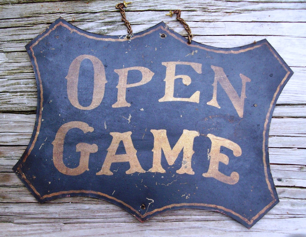 Vintage Billiards Sign
