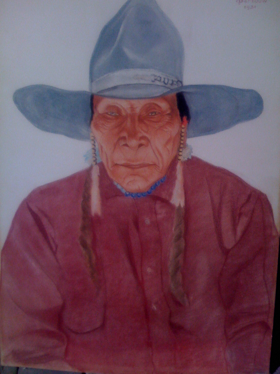 striking native american portrait - Native American
