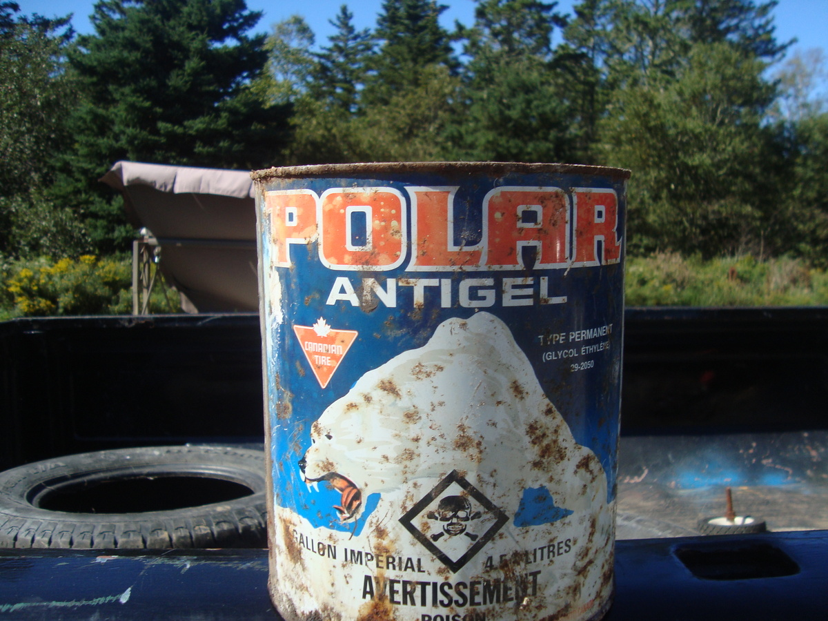vintage anti freeze can - Petroliana