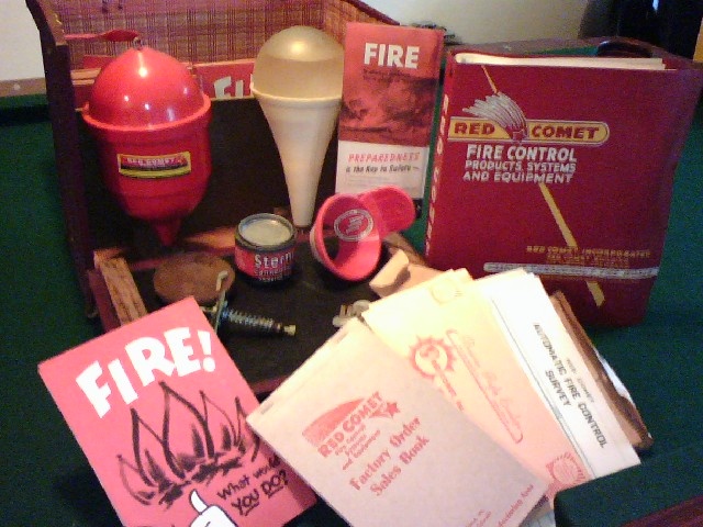 cool new find, fire grenade sales kit by Red Comet - Firefighting