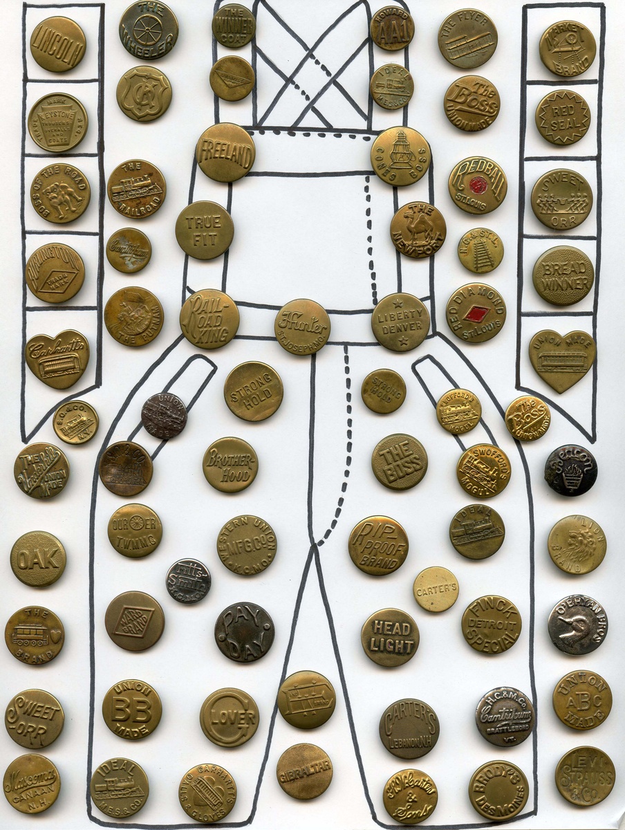 Work Clothes (overall) BUTTONS - Sewing
