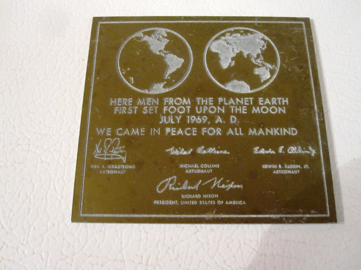 Vintage Moon Plaque Reproduction - Military and Wartime