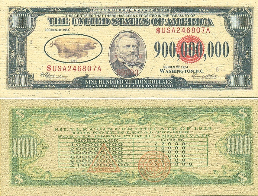 Silver Certificate Series of 1934