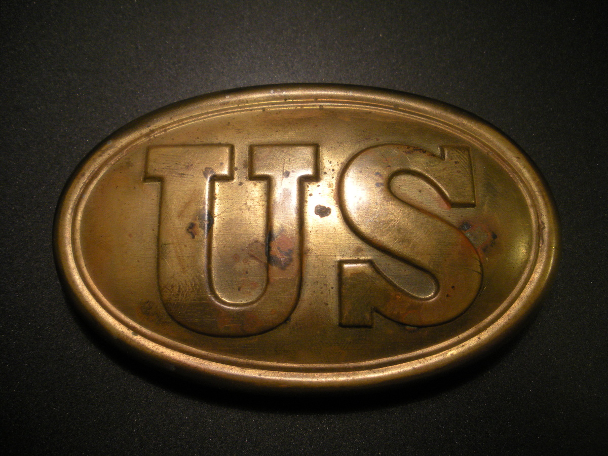 CW POST #1000 -- Civil War US Buckle Plate -- REPLICA that belonged to Dr. M. Graham Clark - President, College of the Ozarks