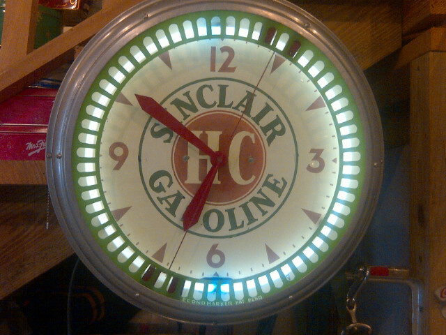 sinclair spinner clock - Petroliana