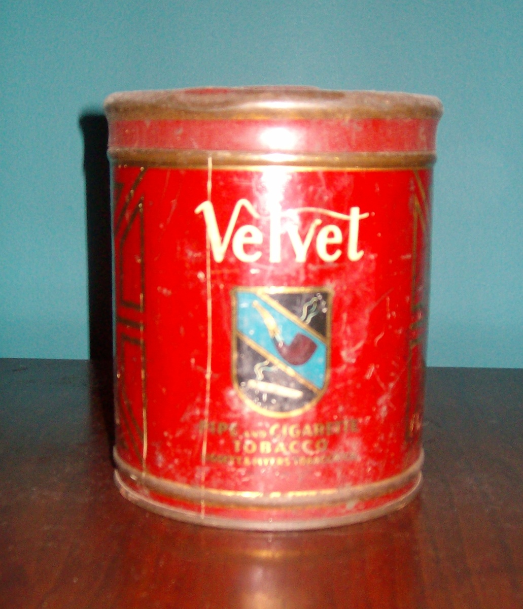 "Velvet" Tobacco Can - Tobacciana