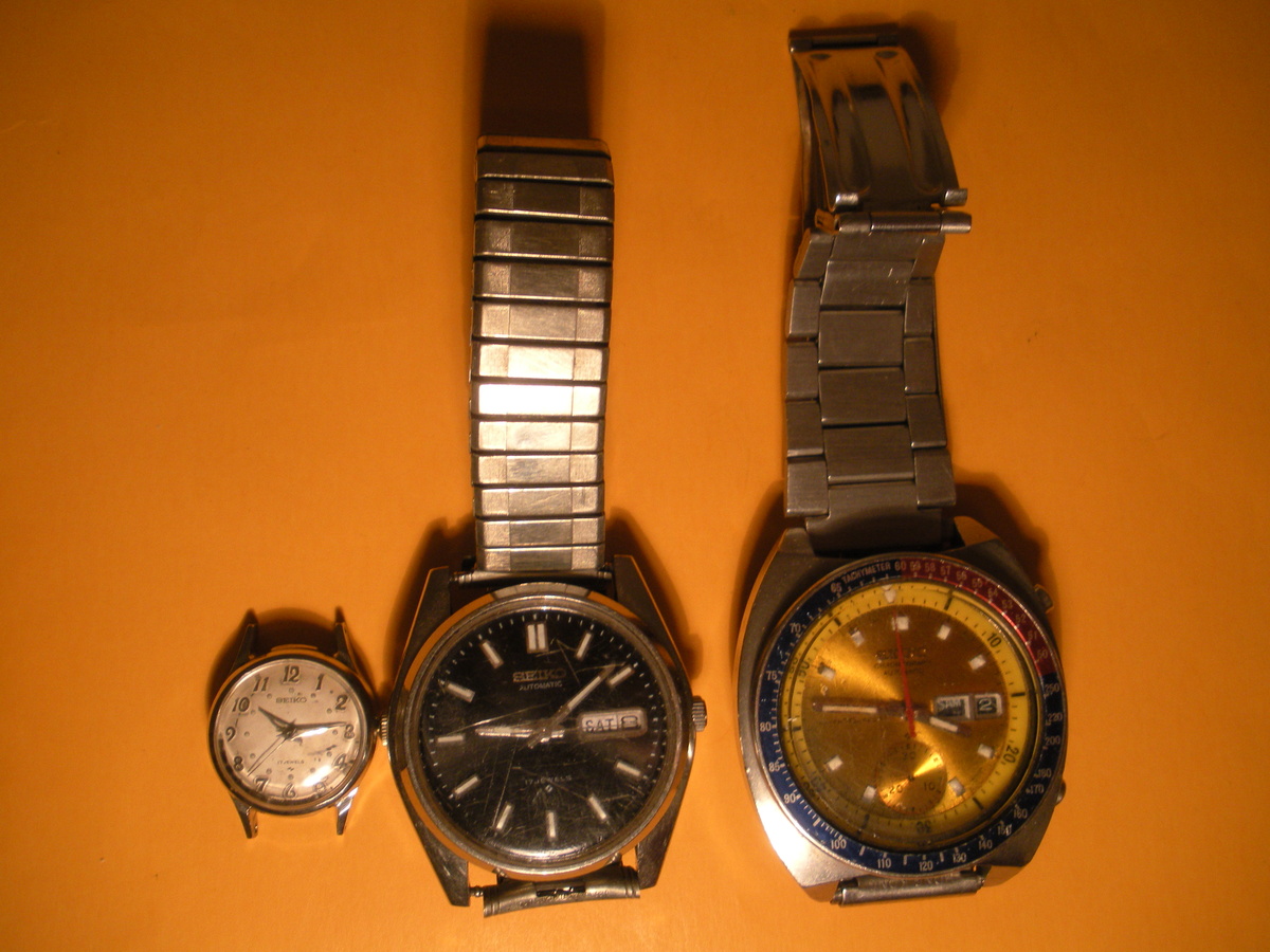 Wrist Watches SEIKO Watches ..... one is a SEIKO CHRONOGRAPH