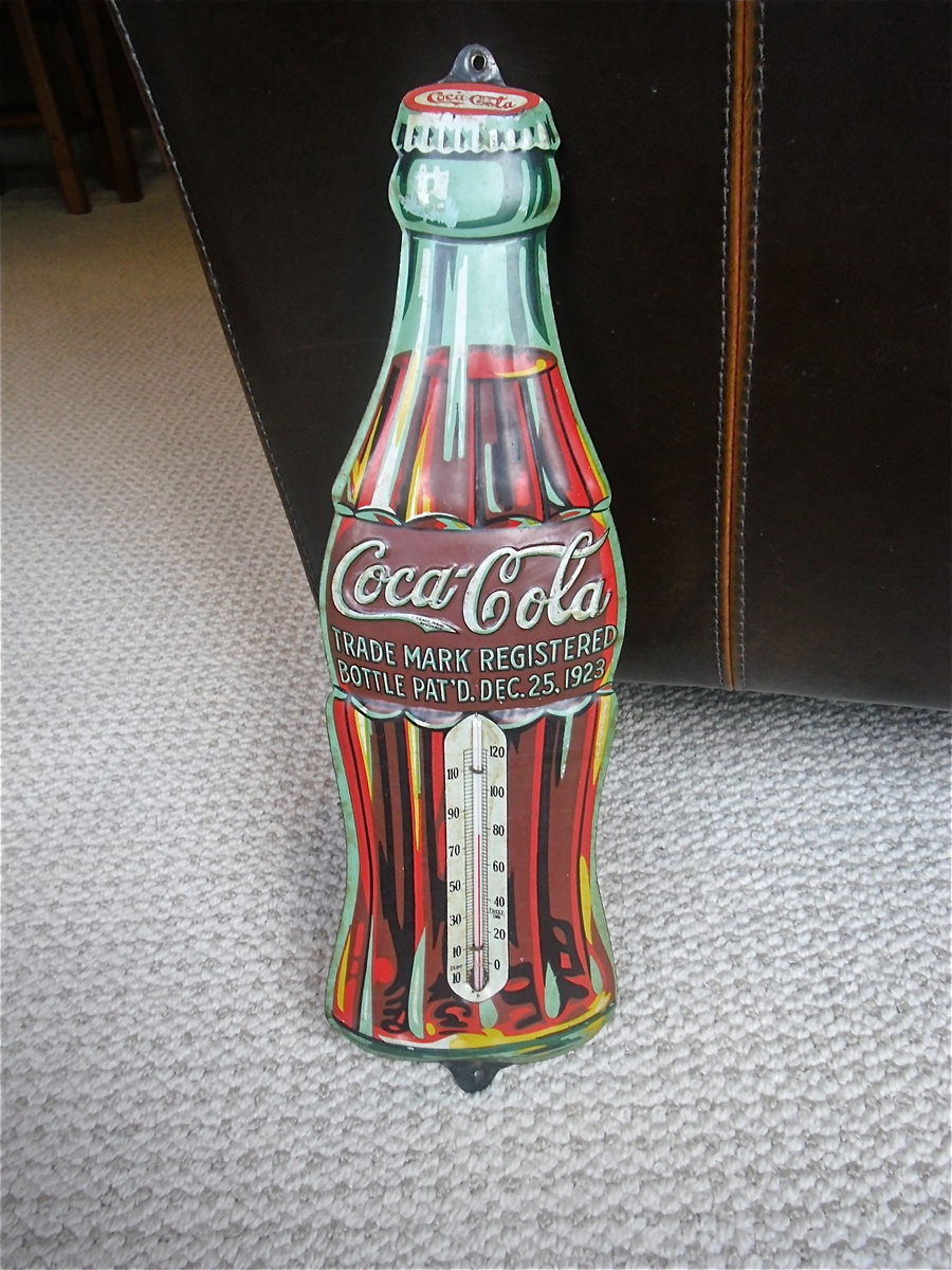 Coca Cola Christmas Thermometer 1930s