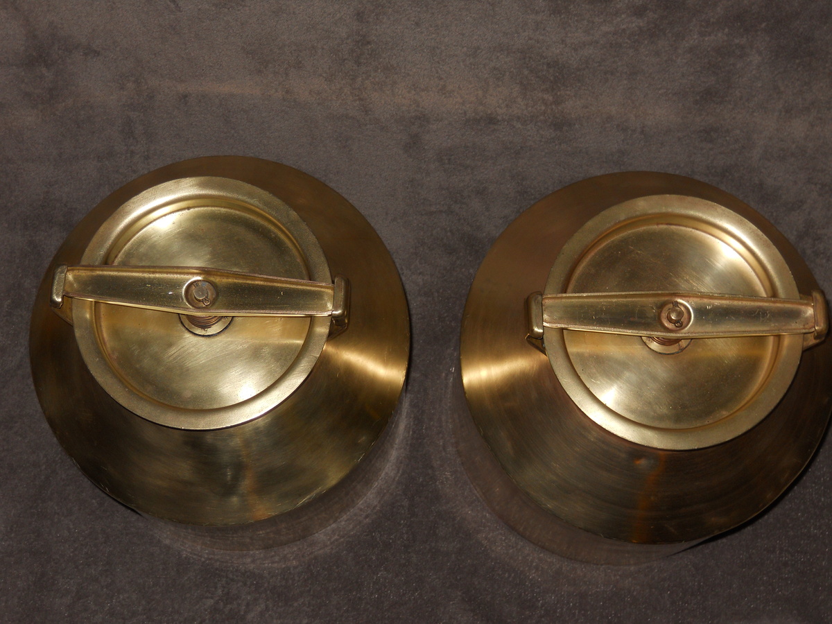 Brass container of some kind.