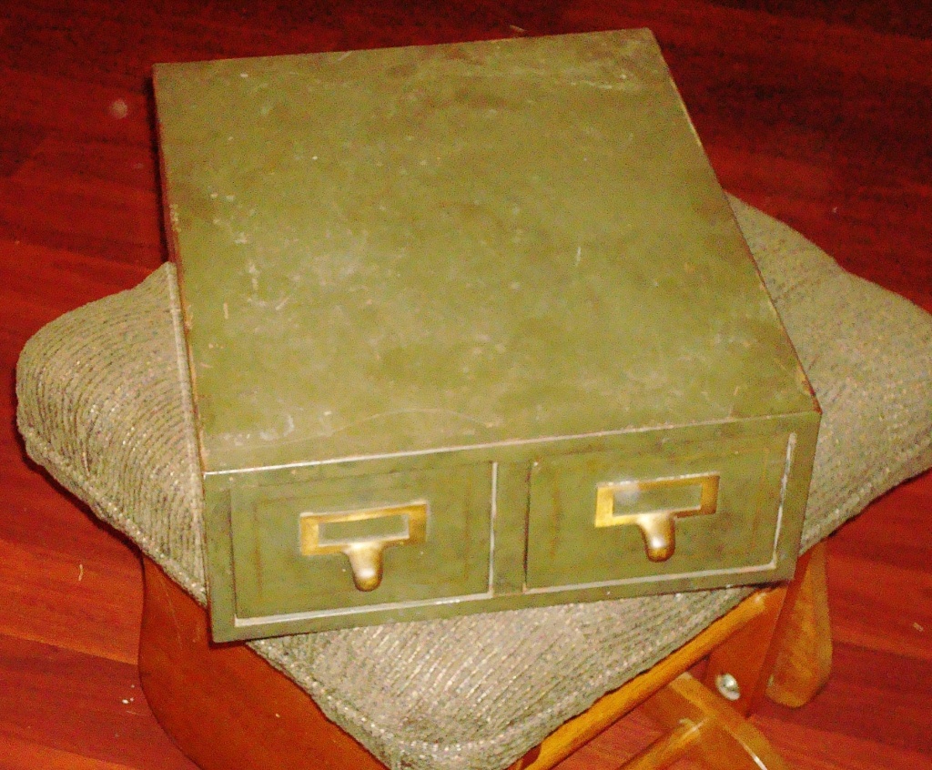 Vintage Metal Card Catalog - Office