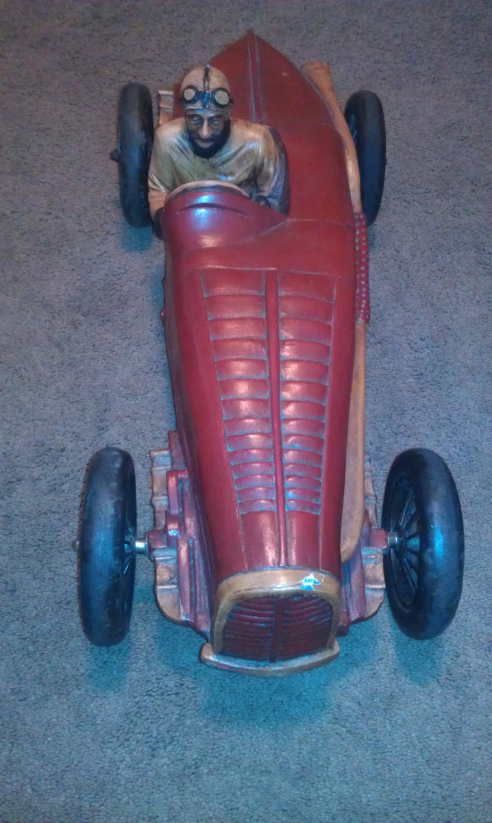 Red Wood Racing Car - Model Cars