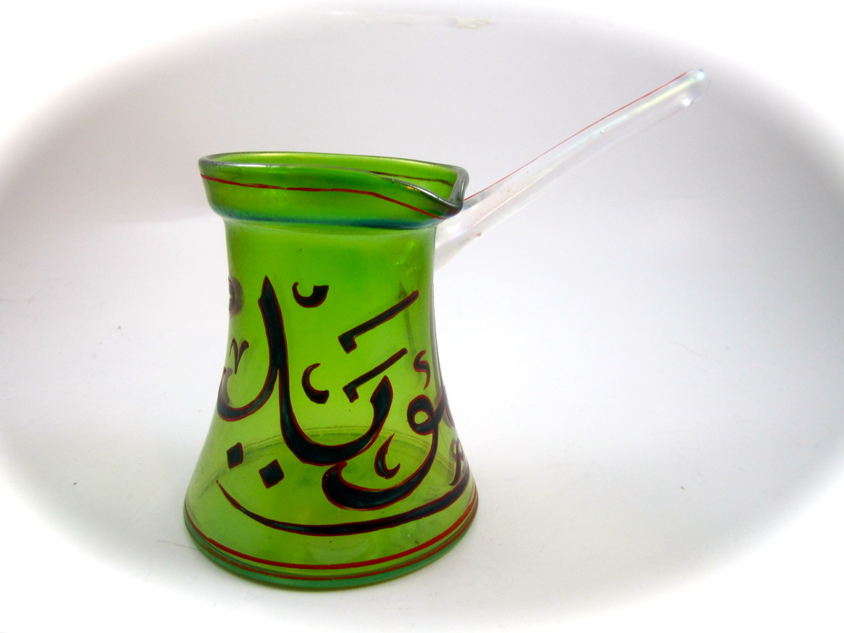 Moser Karlsbad Coffee Server, Prod. No. 4025/II, Decoration No. 1511, ca. 1895 - Art Glass