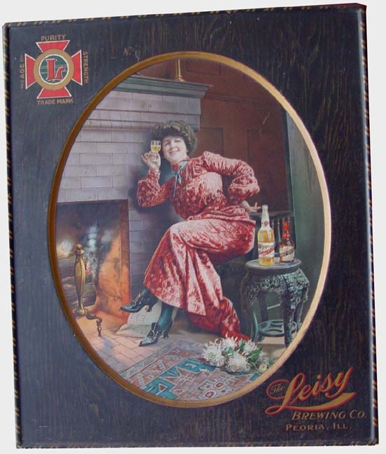 Self framed tin sign-Leisy Brg.