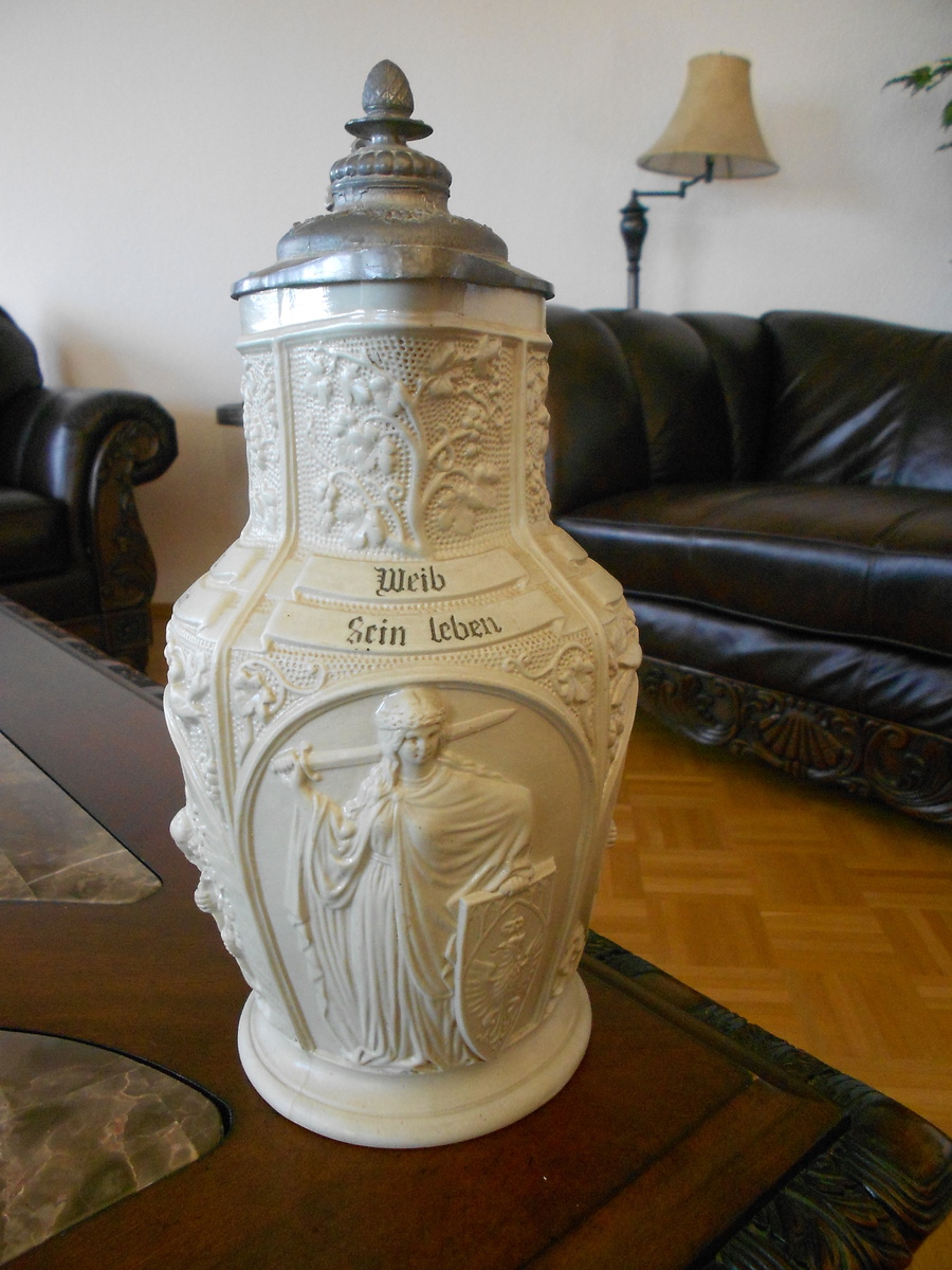 Villeroy & Boch Mettlach Beer Stein Pitcher - Breweriana