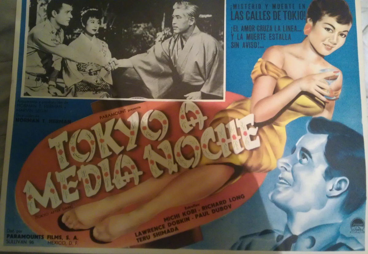 Tokyo After Dark (1959) Mexican Lobby Card