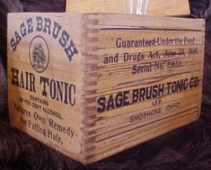 Sage Brush Hair Tonic Bottles